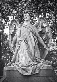 Low angle view of statue