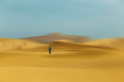 Scenic view of desert against sky