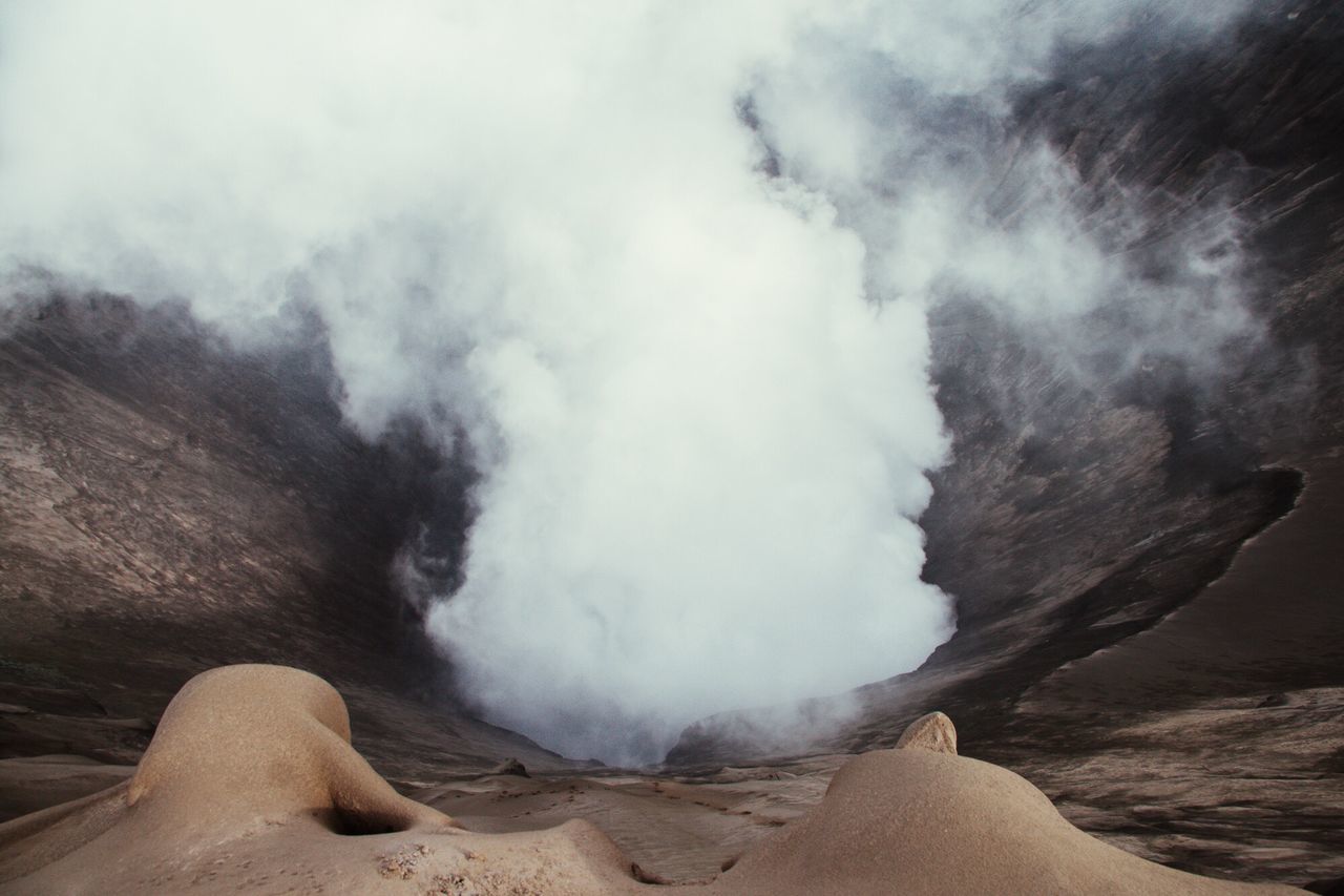 weather, scenics, nature, tranquility, tranquil scene, beauty in nature, sky, cloud - sky, mountain, cloudy, non-urban scene, idyllic, physical geography, day, outdoors, power in nature, remote, geology, tourism, landscape