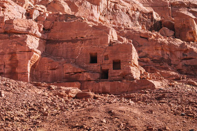 View of rock formations