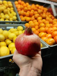 Fruits in a market stall