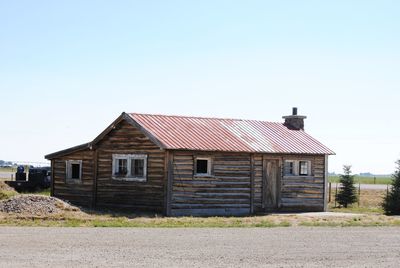 House against clear sky