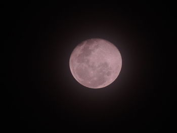 Low angle view of moon in sky