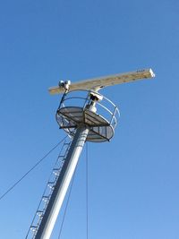 Low angle view of clear blue sky