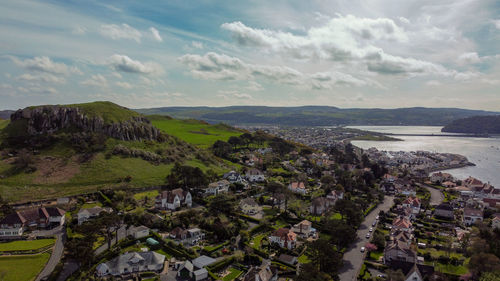 North wales, deganwy. drone photo 2022