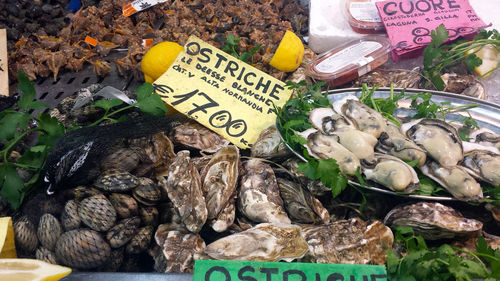 Close-up of food for sale at market stall