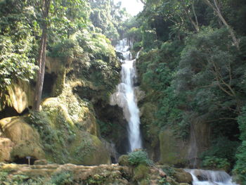 Stream flowing through rocks