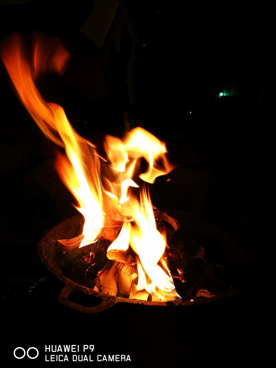 CLOSE-UP VIEW OF FIRE