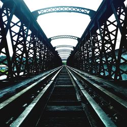 View of railroad tracks against sky