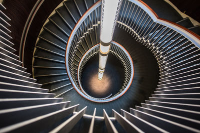 Close-up of illuminated staircase