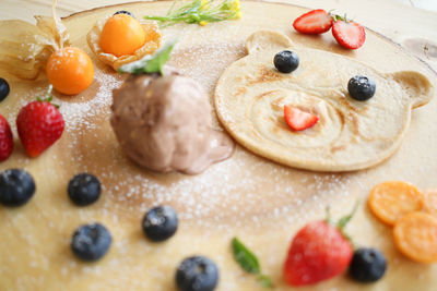 Close-up of dessert
