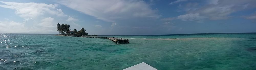 Panoramic view of sea against sky