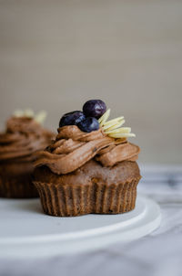 Close-up of cake on table