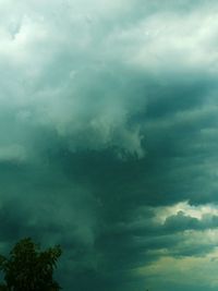 Low angle view of cloudy sky