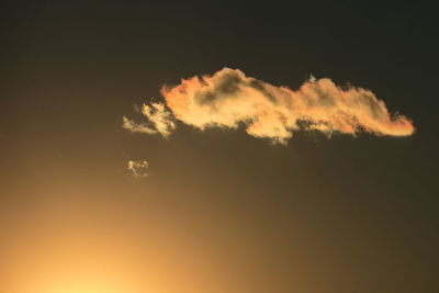 Low angle view of sky at night