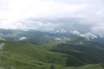 Aerial view of landscape against sky