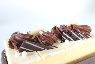 Close-up of chocolate cake