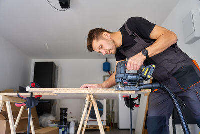 Man working at workshop