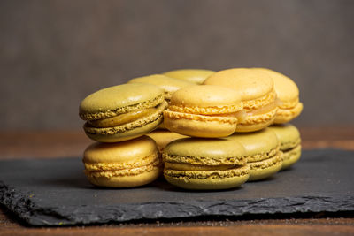 Close-up of cookies on table