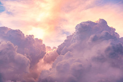 Clouds on sky sky pink and blue colors. sky abstract natural background