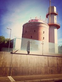 Low angle view of building against sky