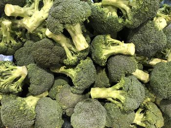 Full frame shot of broccoli for sale at market stall