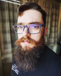 Close-up portrait of young man