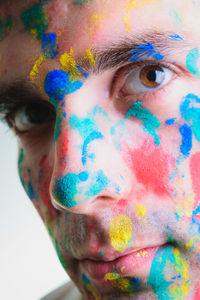 Close-up portrait of a man