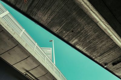 Low angle view of bridge against sky