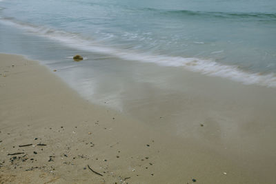 Close-up of sand on beach