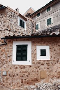 Low angle view of old building