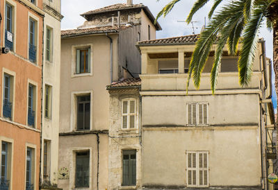 Low angle view of apartment building