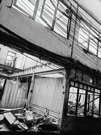 Interior of abandoned building