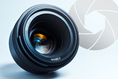 Close-up of camera