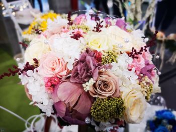 Close-up of rose bouquet