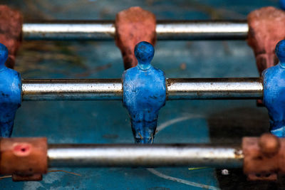 Close-up of a table football