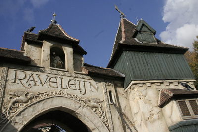 Low angle view of church