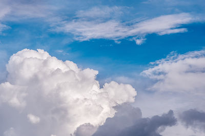 Low angle view of clouds in sky