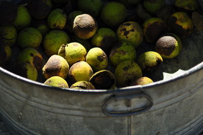 Close-up of fruits in container