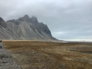 Spectacular mountaines in the icelandic coastline