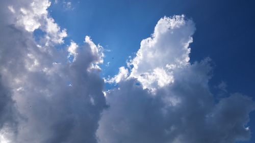 Low angle view of clouds in sky