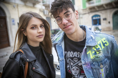 Portrait of young couple