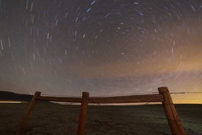 Low angle view of star field against sky at night