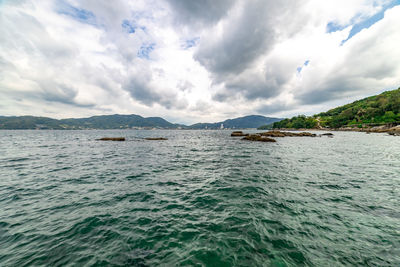 Scenic view of sea against sky