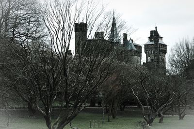 Built structure with trees in background