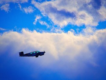 Low angle view of cloudy sky