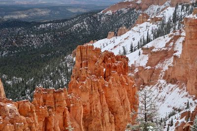 View of snow covered mountain