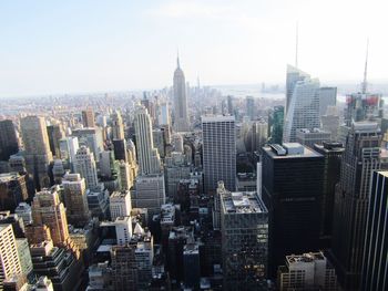 Aerial view of buildings in city