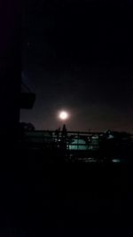 Illuminated built structure at night