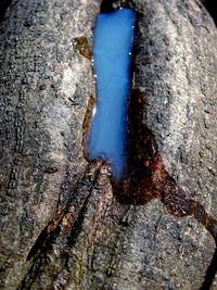 Close-up of water against sky